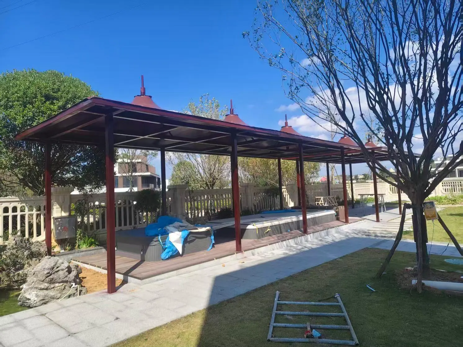 贵州务川园区小区膜结构停车棚怎么选？本地源头工厂拆解三大坑，避开返修翻倍成本